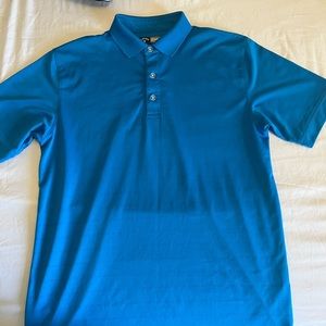 Blue Callaway collar shirt OPTI-DRI